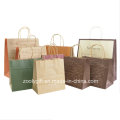 Recycle Brown Kraft Paper Gift Bag with Twisted Handle Cake Packing Carrier Bag